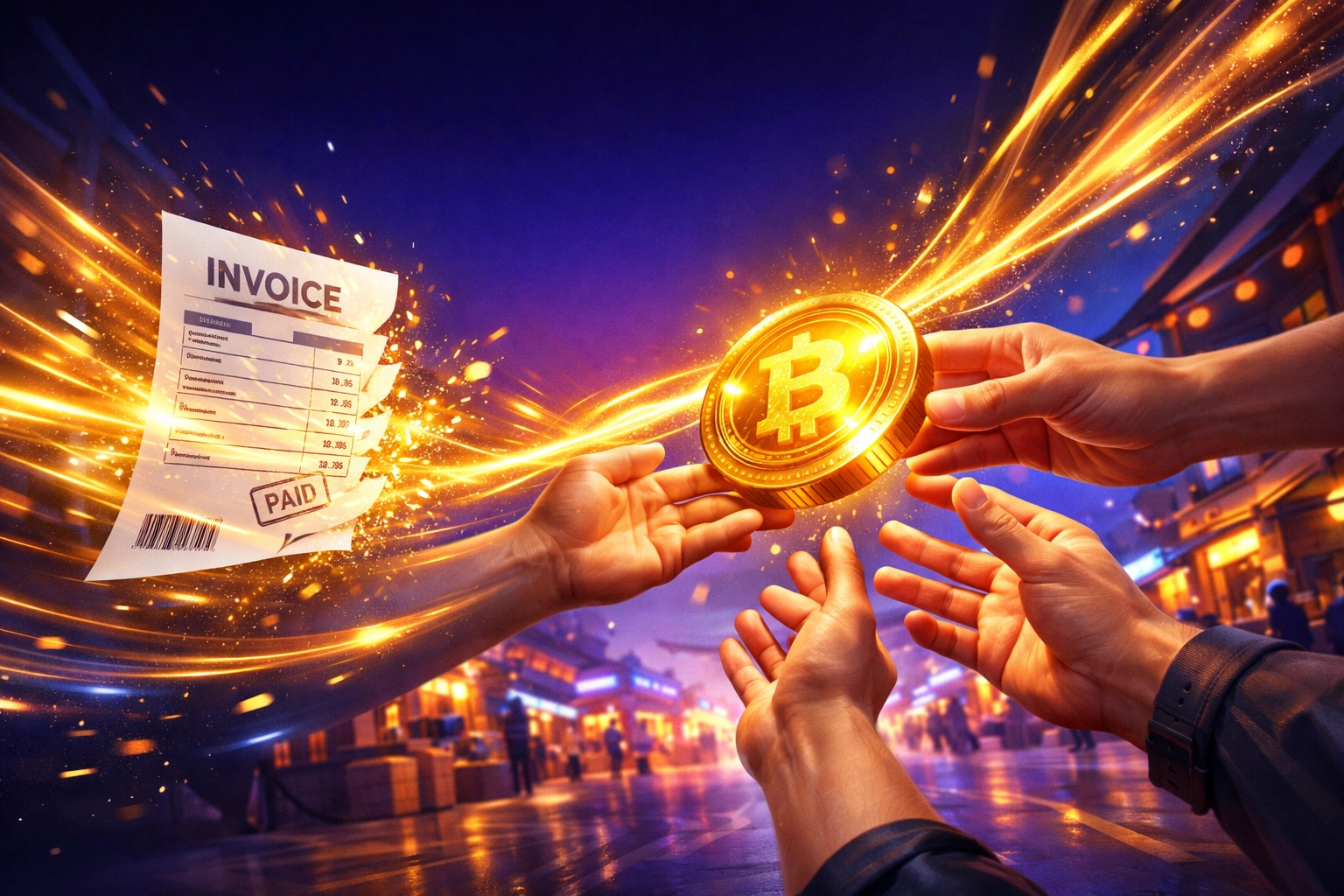 Receivables token converting invoice into immediate liquidity for merchants