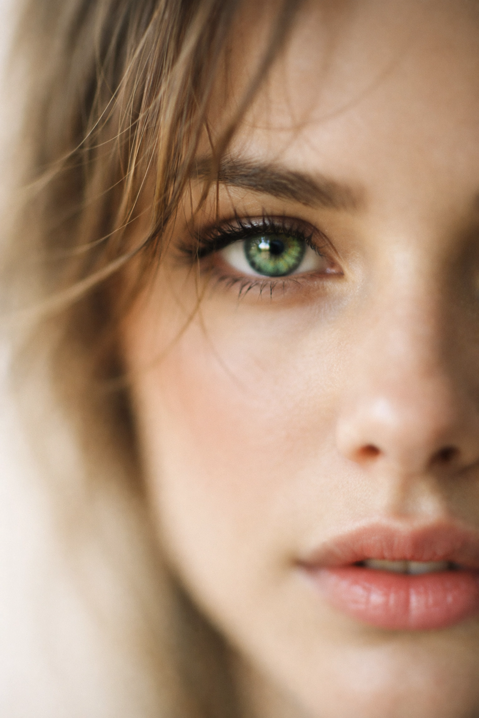 Close-up portrait with shallow depth of field illustrating common aperture-related manual mode mistakes.