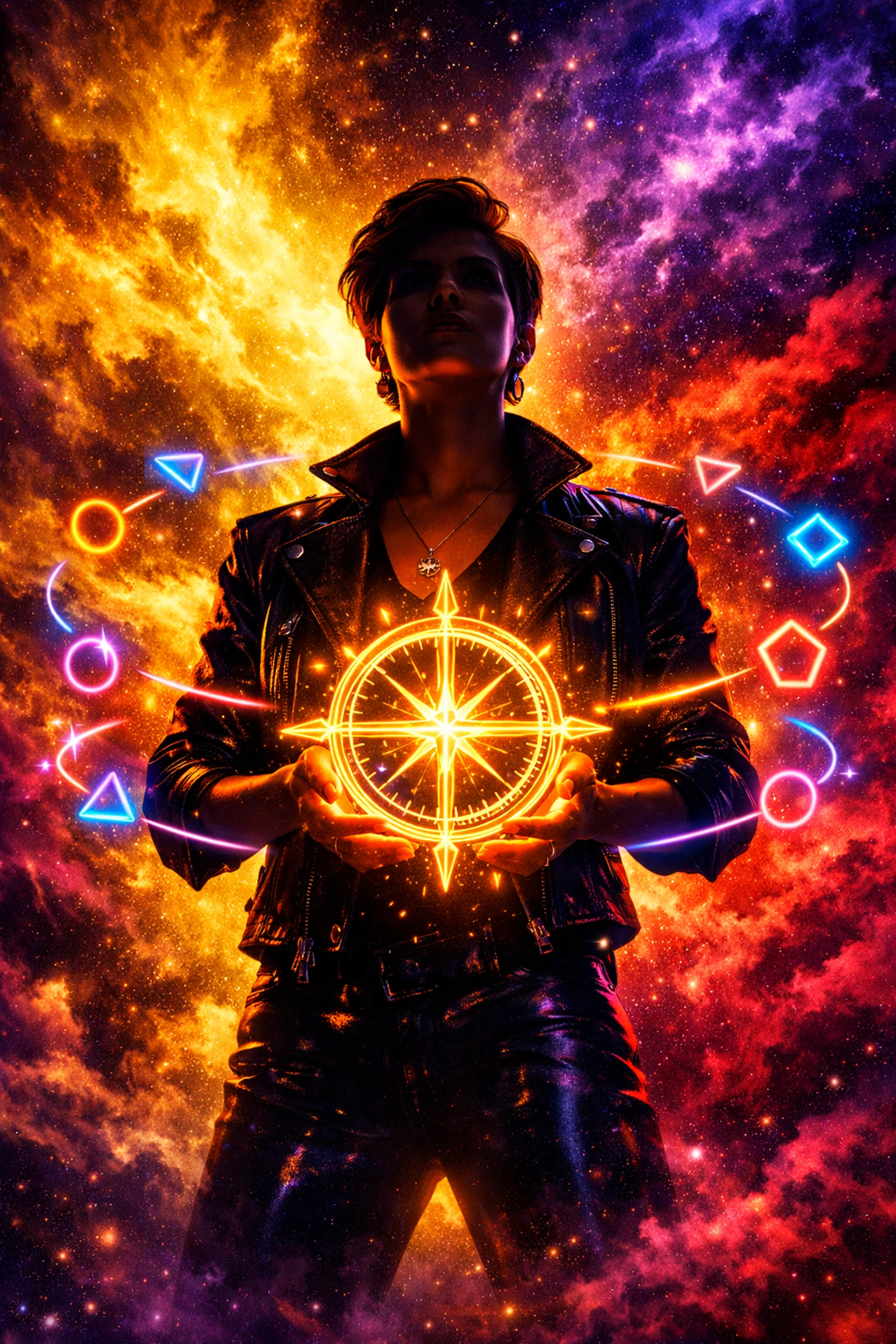 A person holding a glowing light compass representing intuition and strong personal boundaries in dating.