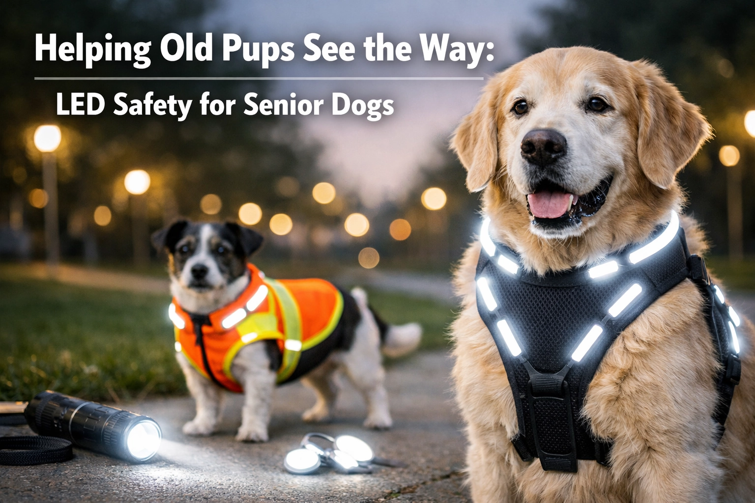[HERO] Helping Old Pups See the Way: LED Safety for Senior Dogs