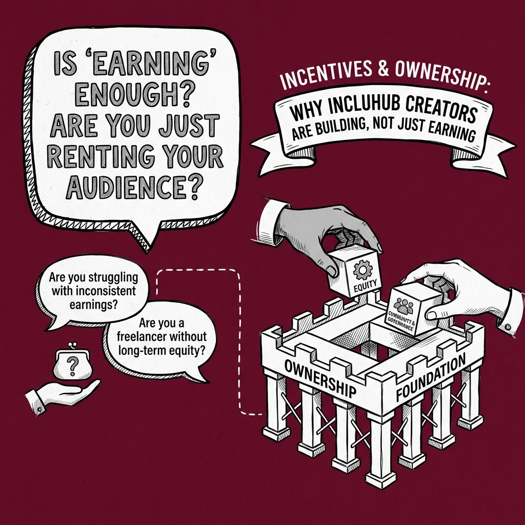 Incentives &amp; Ownership: Why IncluHub Creators Are Building, Not Just Earning