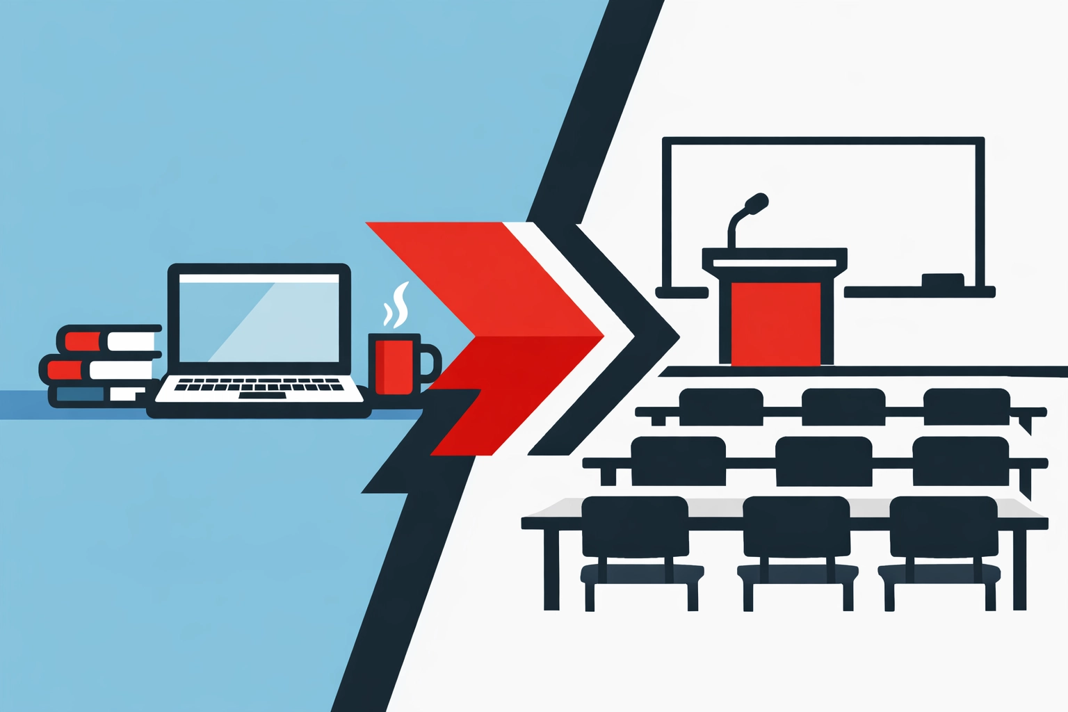 Flexible Transport Manager CPC training options showing home study and classroom course environments.