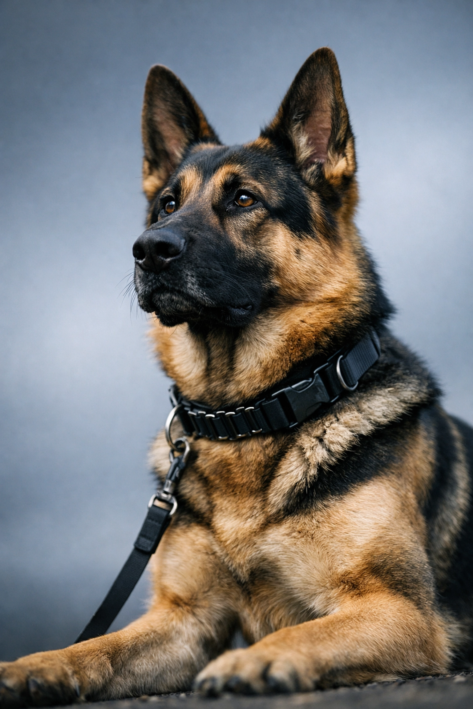 German Shepherd dog focused during behavioural training session in Prince Albert German Shepherd dog focused during behavioural training session in Prince Albert