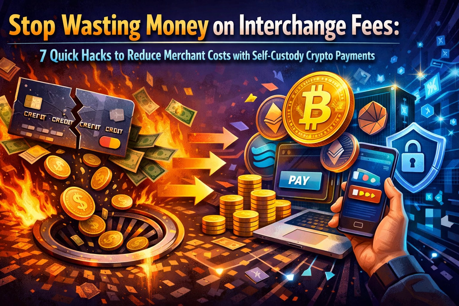 [HERO] Stop Wasting Money on Interchange Fees: 7 Quick Hacks to Reduce Merchant Costs with Self-Custody Crypto Payments