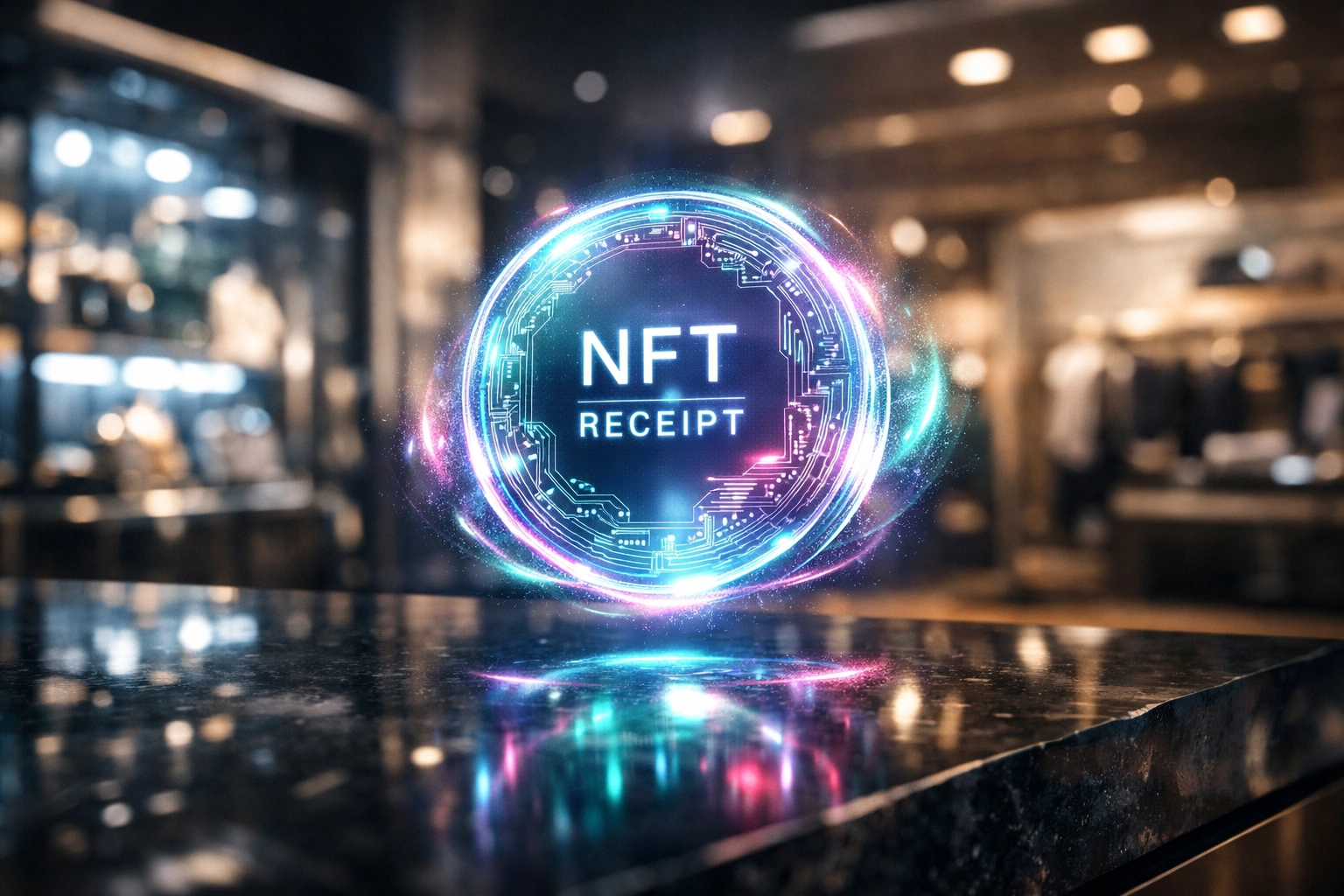 Secure NFT receipt for accounting and receivables token used in a small business crypto POS system.