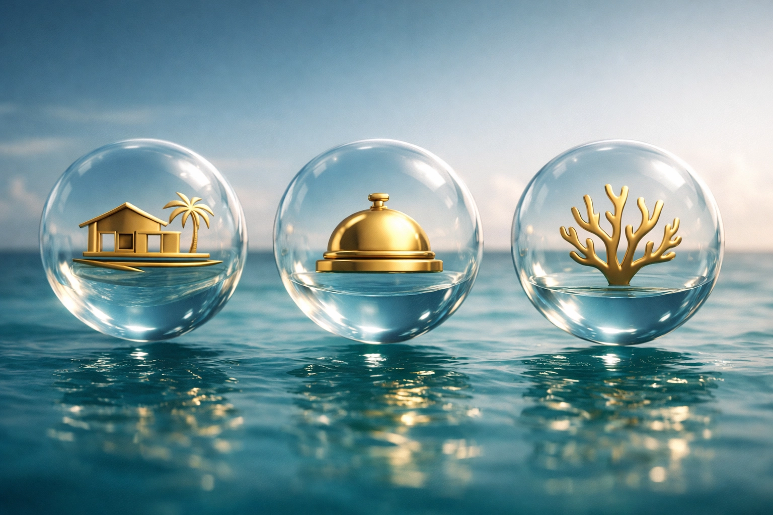 Infographic showcasing pillars of a luxury Maldives honeymoon including seclusion and bespoke service.