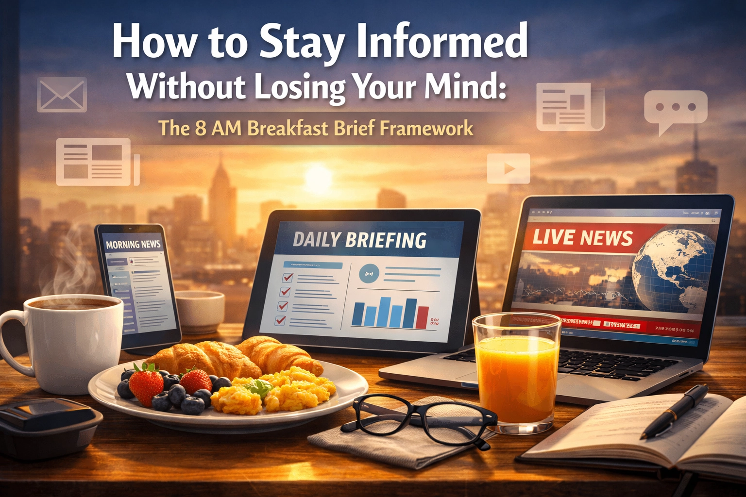 [HERO] How to Stay Informed Without Losing Your Mind: The 8 AM Breakfast Brief Framework