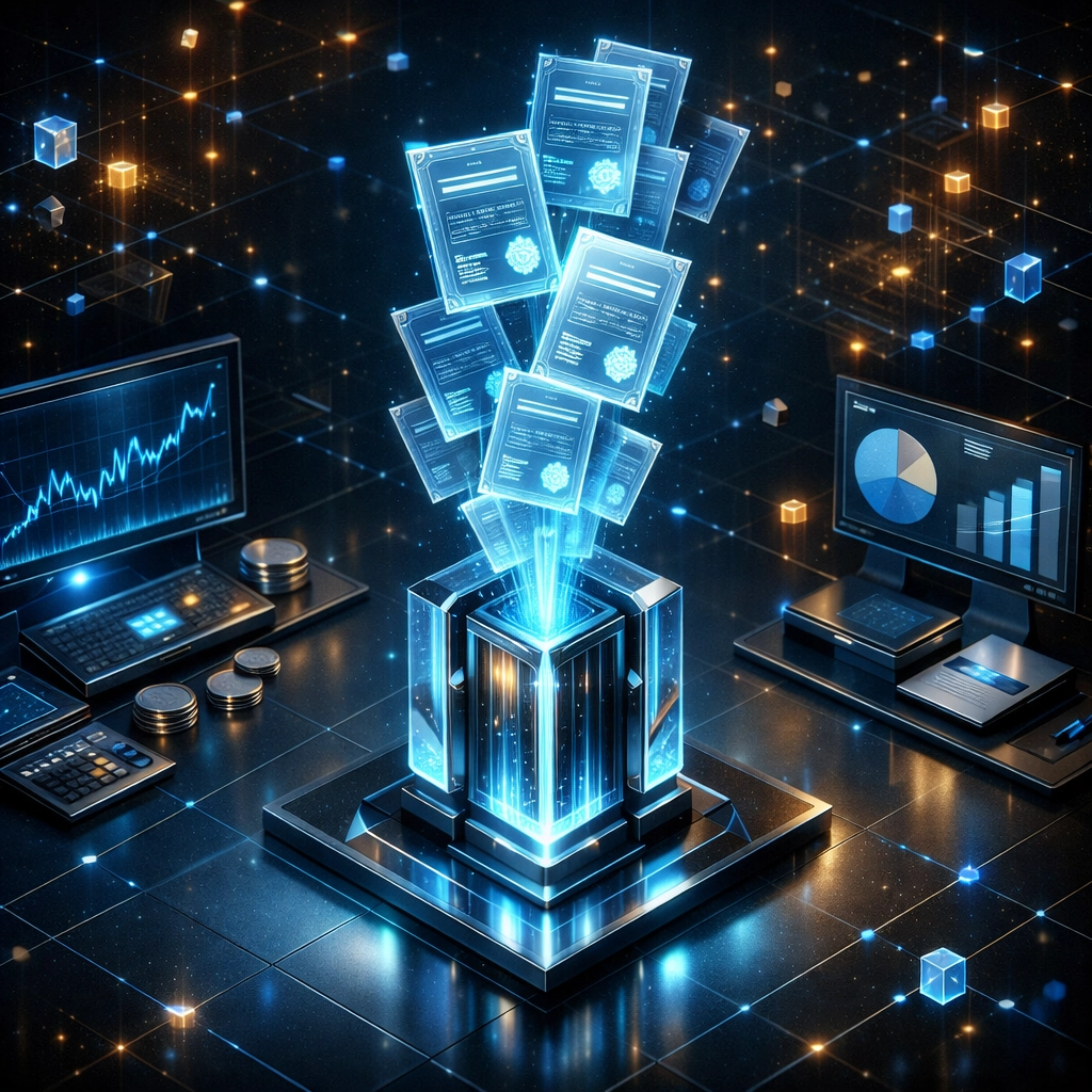 Secure NFT receipts for accounting integrated into a high-speed crypto POS system for small business.