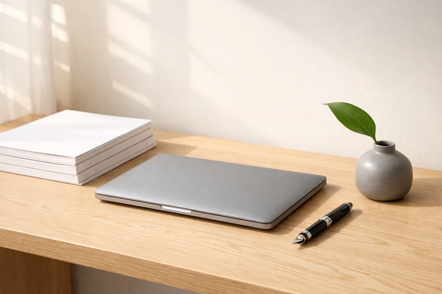 Professional workspace with document folders for ERO business entity and IRS compliance documentation.