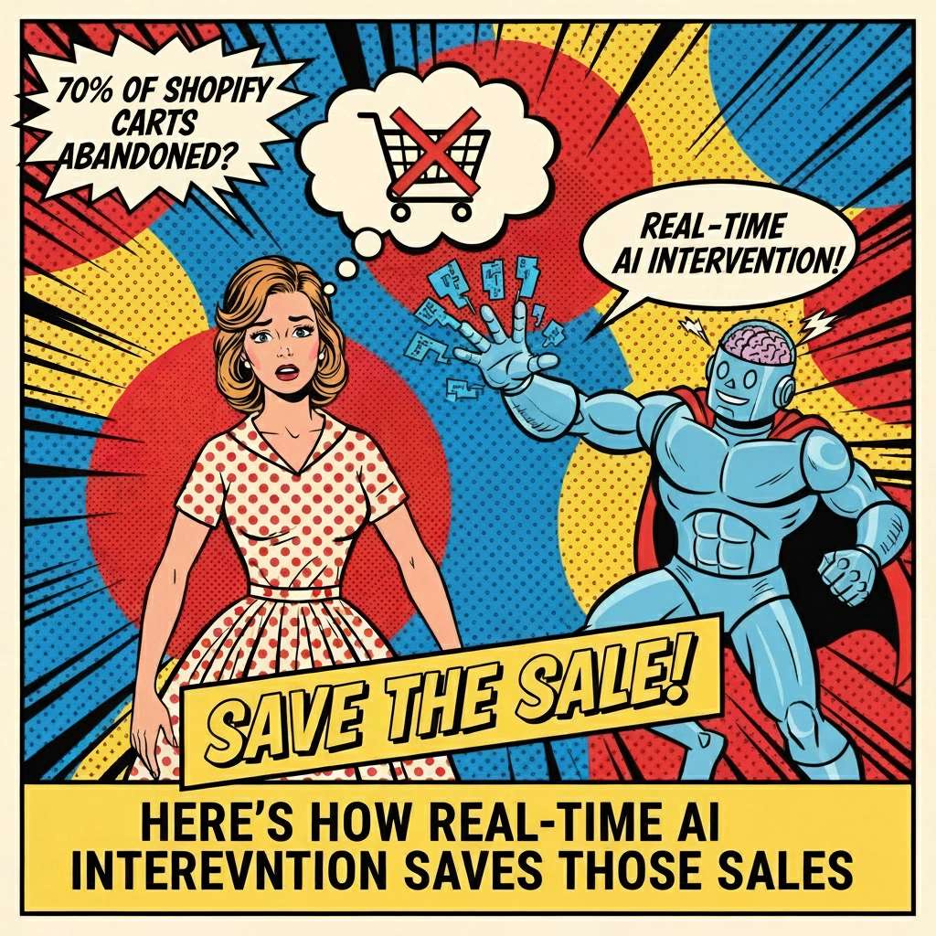 70% of Shopify Carts Abandoned? Here's How Real-Time AI Intervention Saves Those Sales