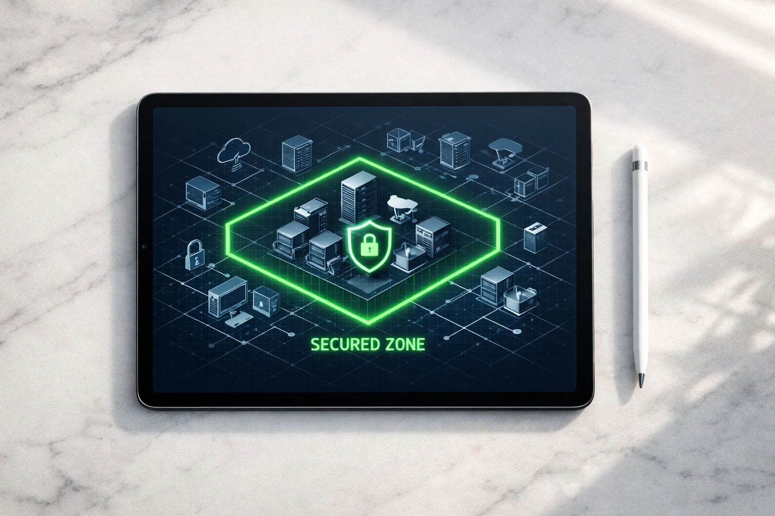 Managed IT services Ventura team designing a secure network blueprint for NIST 800-171 compliance.