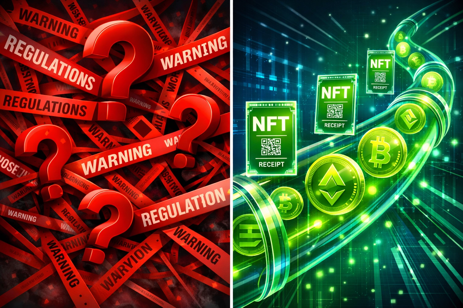 Regulatory confusion versus streamlined crypto payment flow with NFT receipt compliance