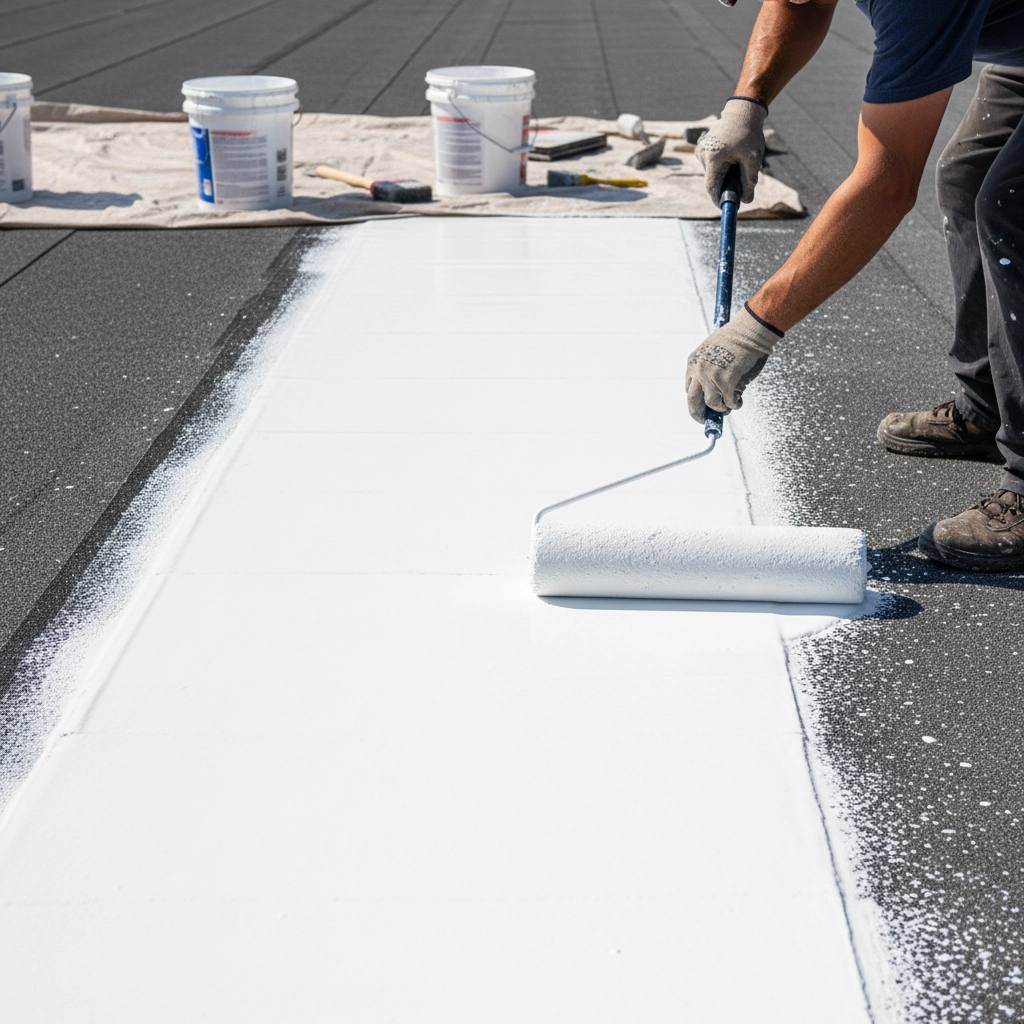 White roof coating