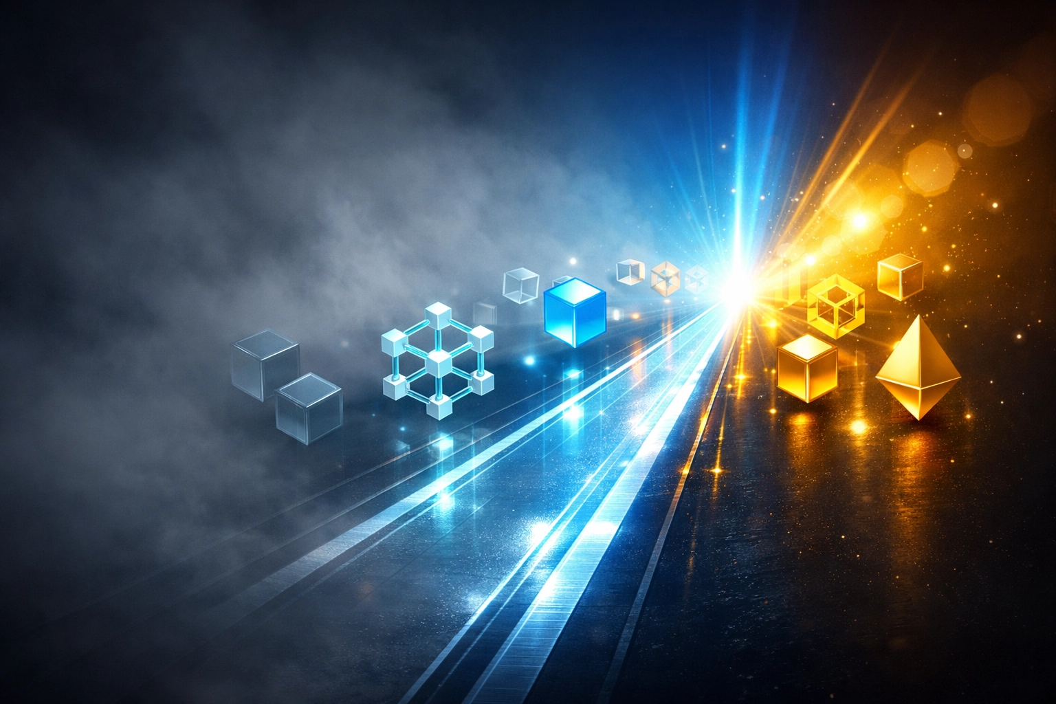 Digital pathway showing CLARITY Act bringing regulatory clarity to crypto payments and blockchain