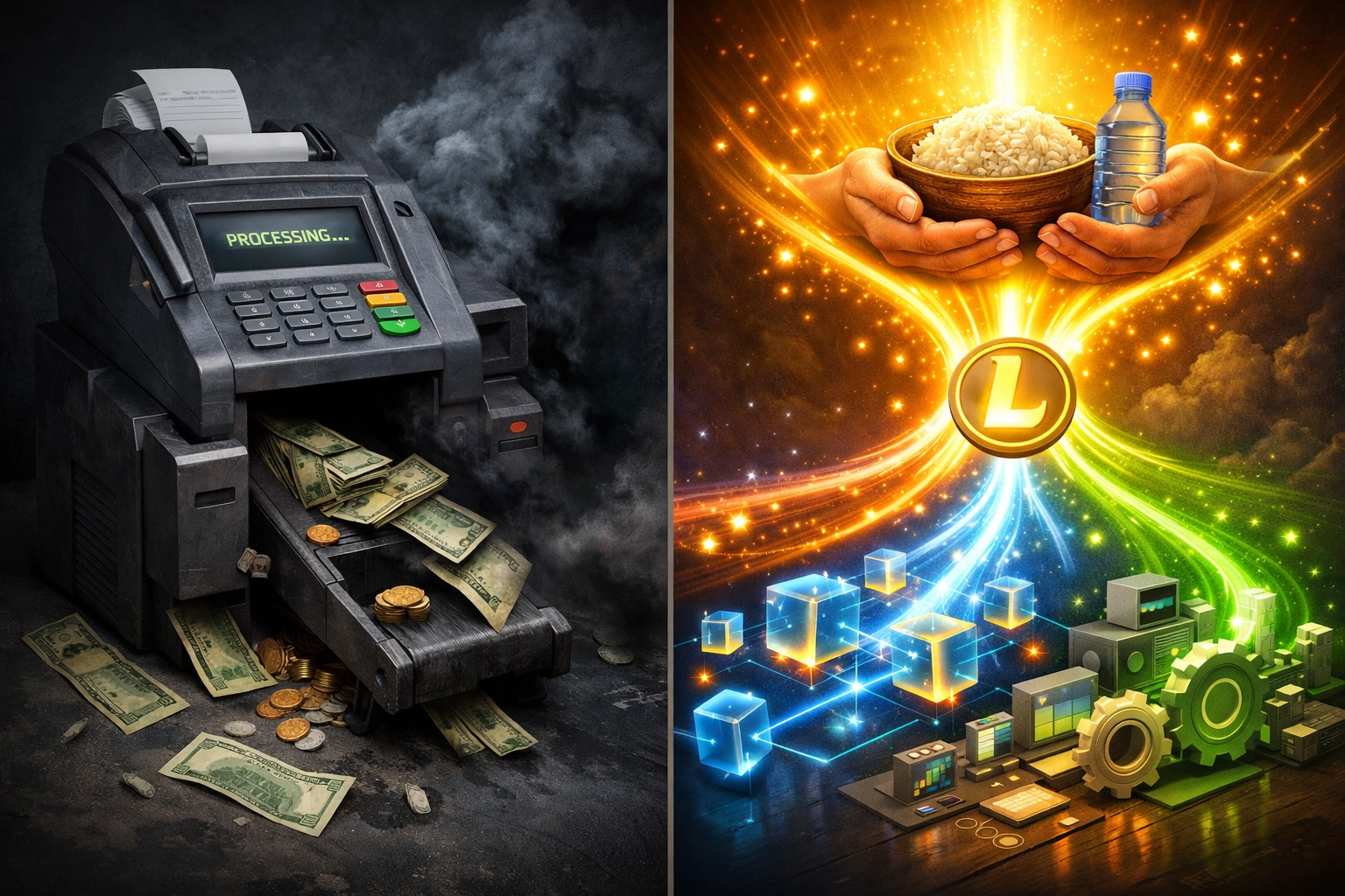 Larecoin transaction splitting fees: charity allocation vs traditional payment processors