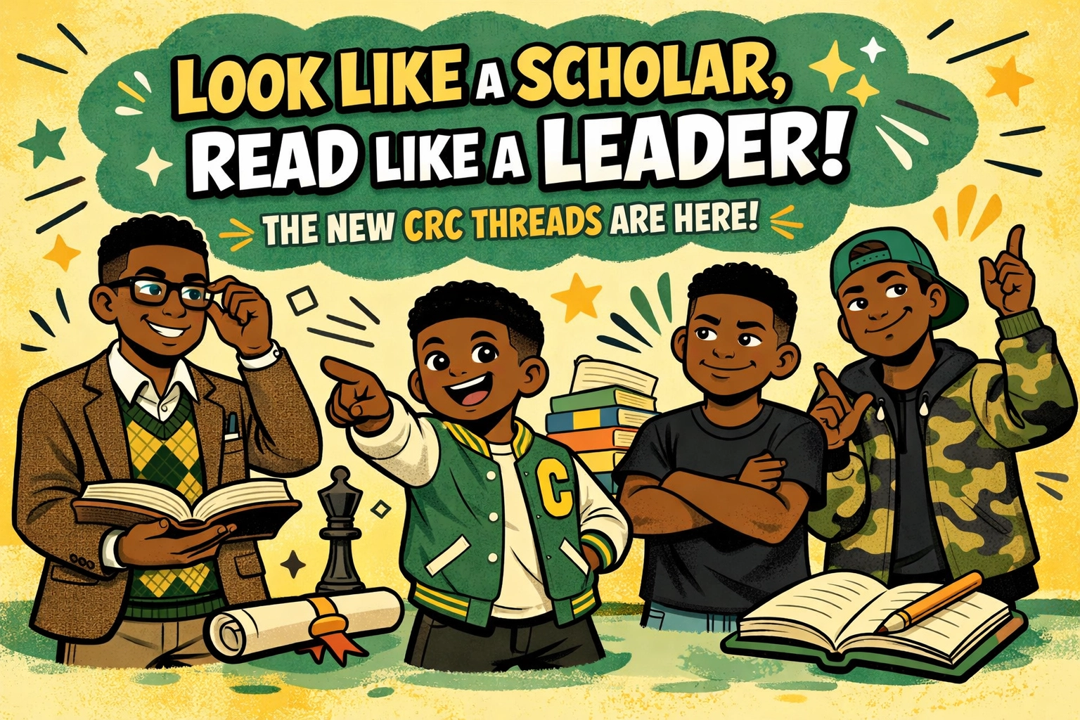 [HERO] Look Like a Scholar, Read Like a Leader: The New CRC Threads Are Here