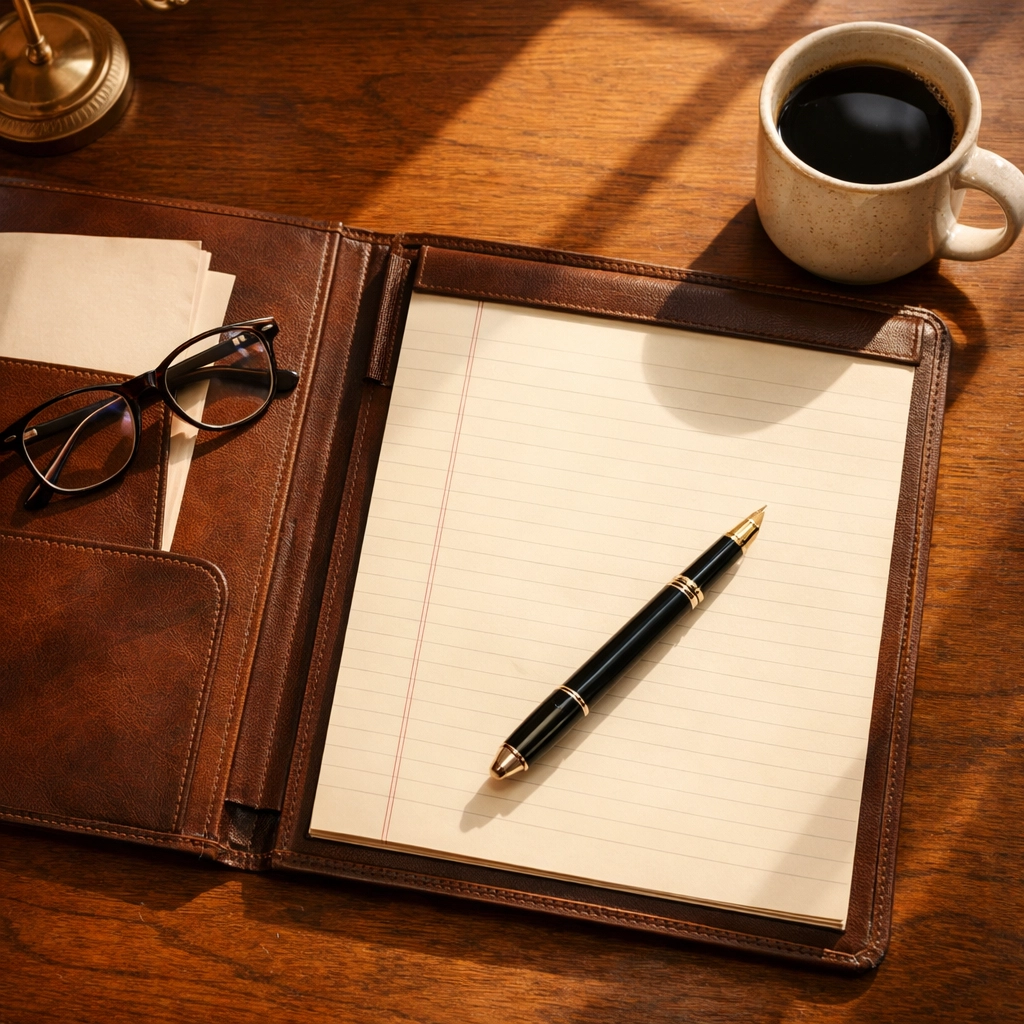 Legal retainer agreement documents on attorney desk with pen and coffee cup | family lawyer fredericksburg explains retainer agreement basics