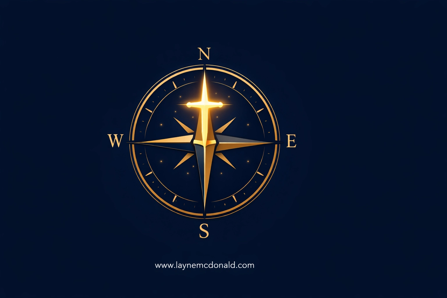 Minimalist compass with a cross needle symbolizing faith as a spiritual guide for Christian parents.