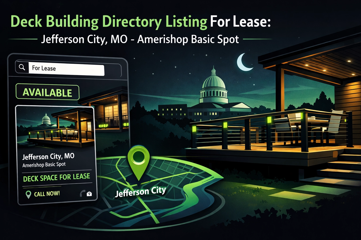 [HERO] Deck Building Directory Listing For Lease: Jefferson City, MO - Amerishop Basic Spot
