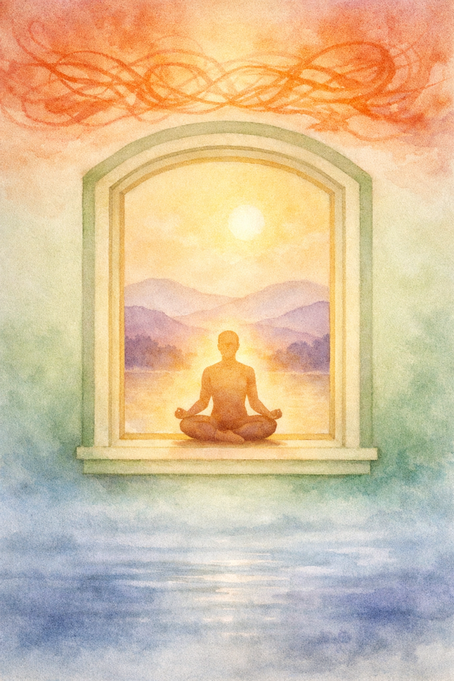 Window of tolerance diagram showing calm regulation between hyperarousal and shutdown states