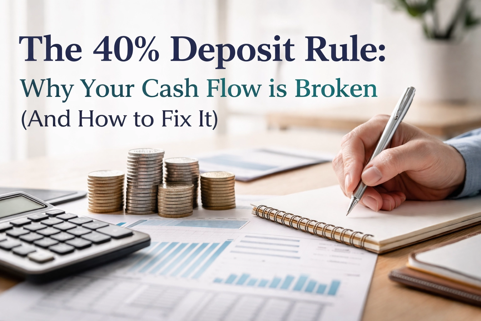 [HERO] The 40% Deposit Rule: Why Your Cash Flow is Broken (And How to Fix It)