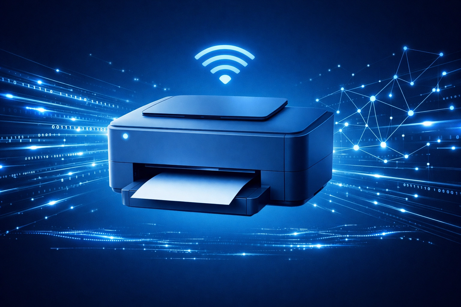 Modern driverless printer with Mopria wireless connectivity technology