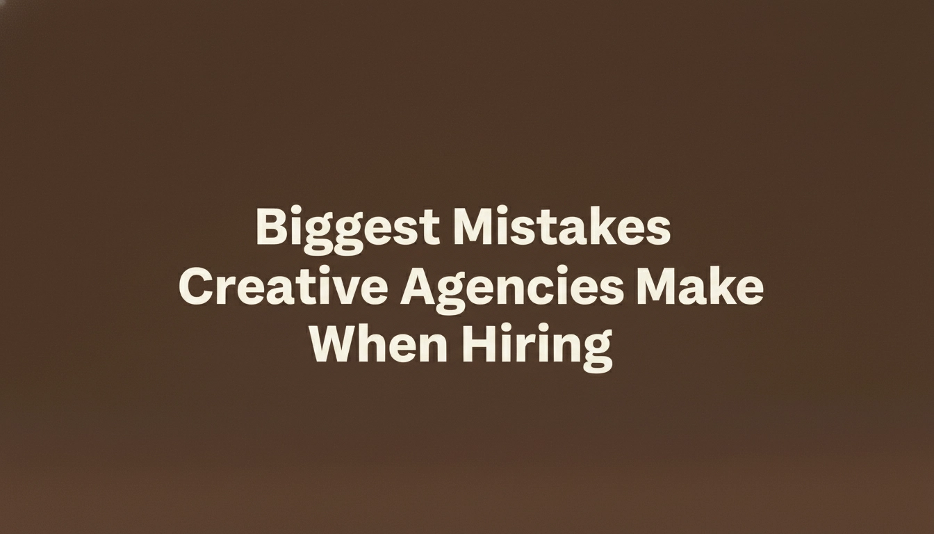 Biggest Mistakes Creative Agencies Make When Hiring