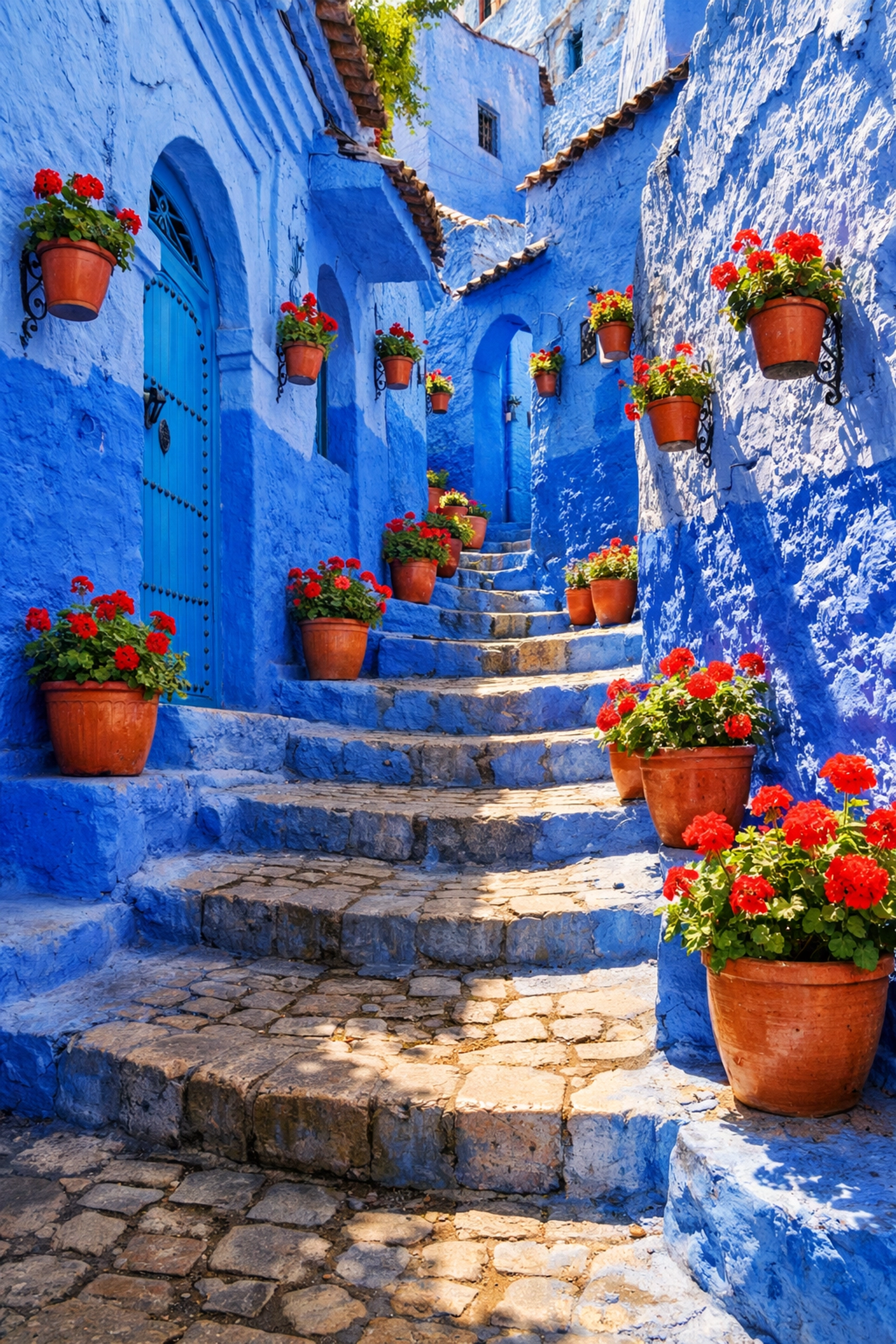 Top 10 Instagrammable Places Worldwide You Need to Visit This Year 4 The iconic blue-washed streets of Chefchaouen, Morocco, one of the most instagrammable places.
