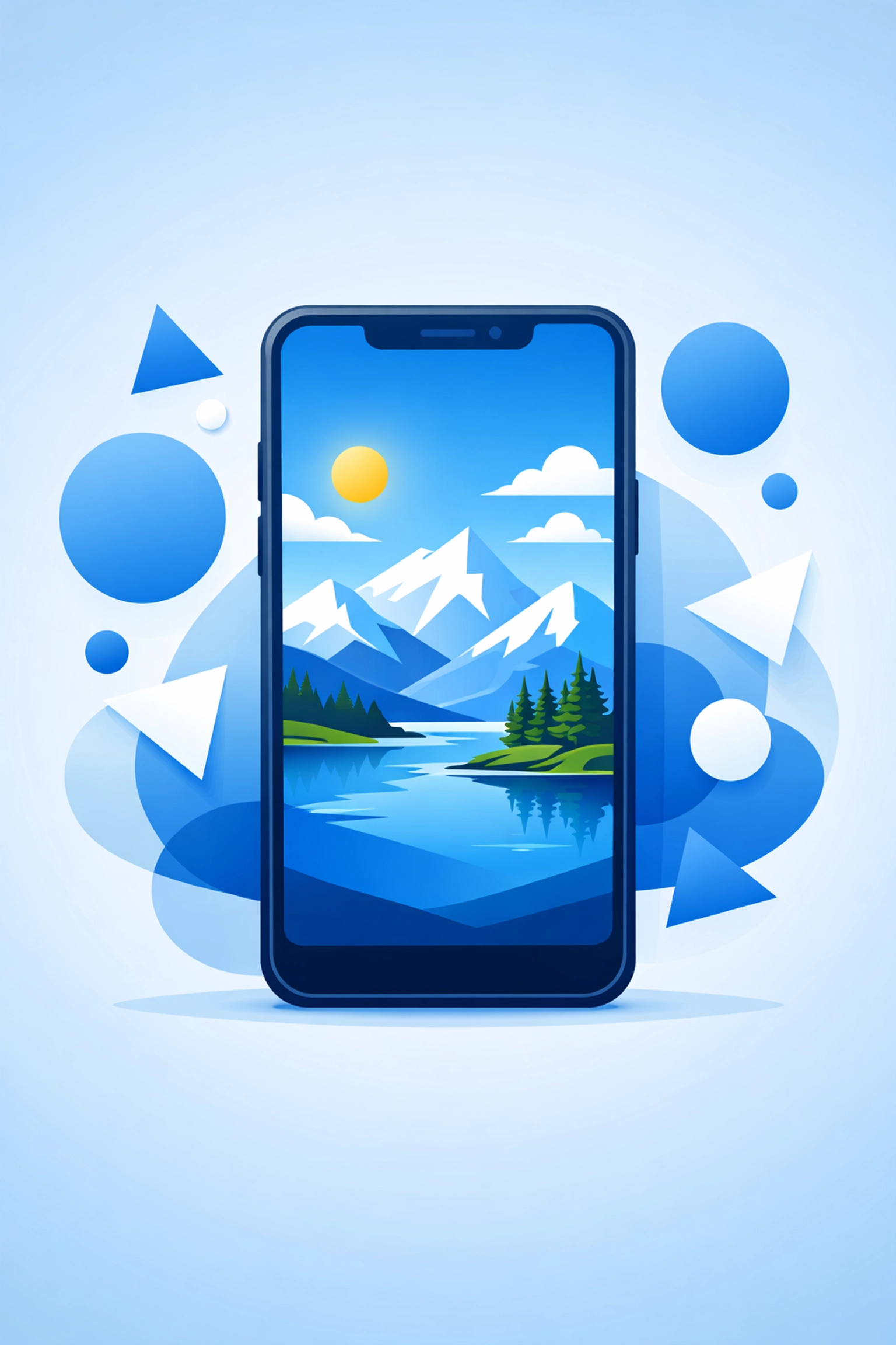 Modern smartphone displaying high-quality visual content to increase engagement on Google Discover.