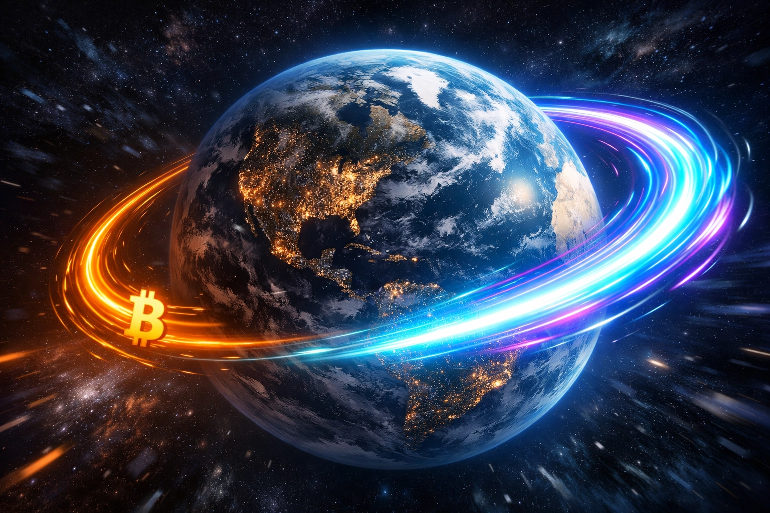 Fast global crypto payments with Solana-powered Larecoin versus slow Bitcoin transactions