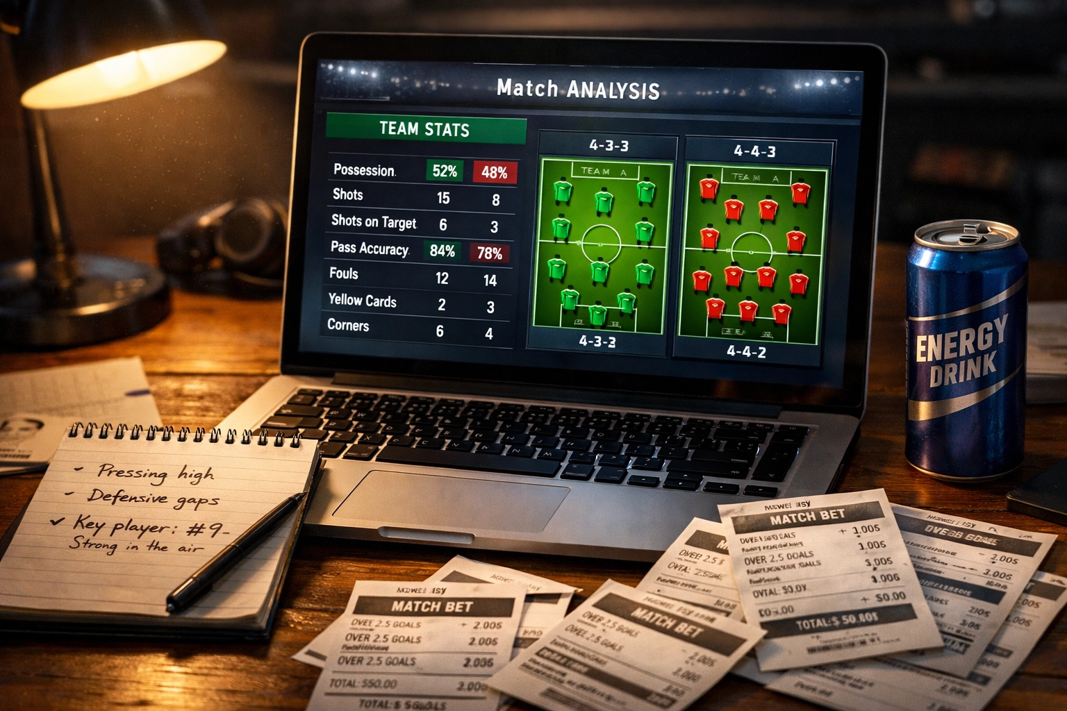 Professionelle Spielanalyse mit Statistiken für erfolgreiche Kombiwetten