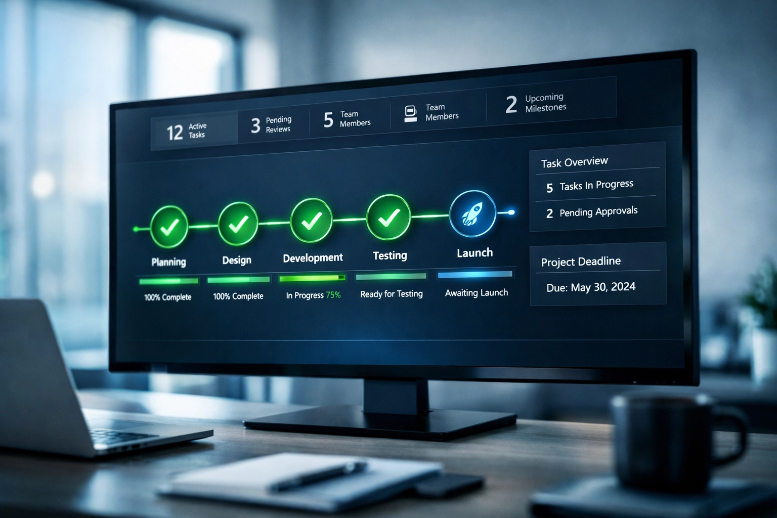NYC OER EPIC Portal dashboard showing approved project workflow with green checkmarks