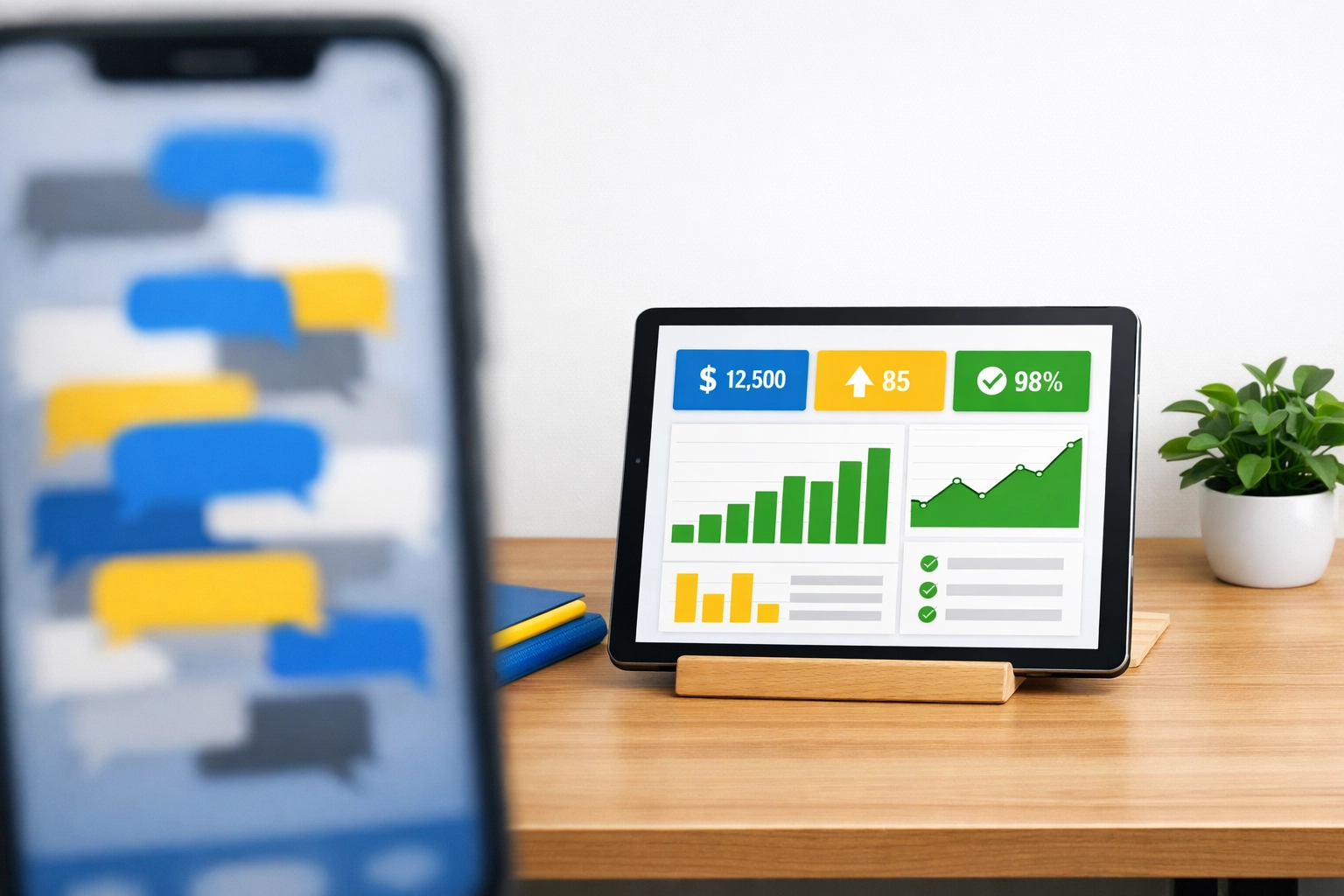 A structured business dashboard replacing chaotic phone messages for better profit tracking.
