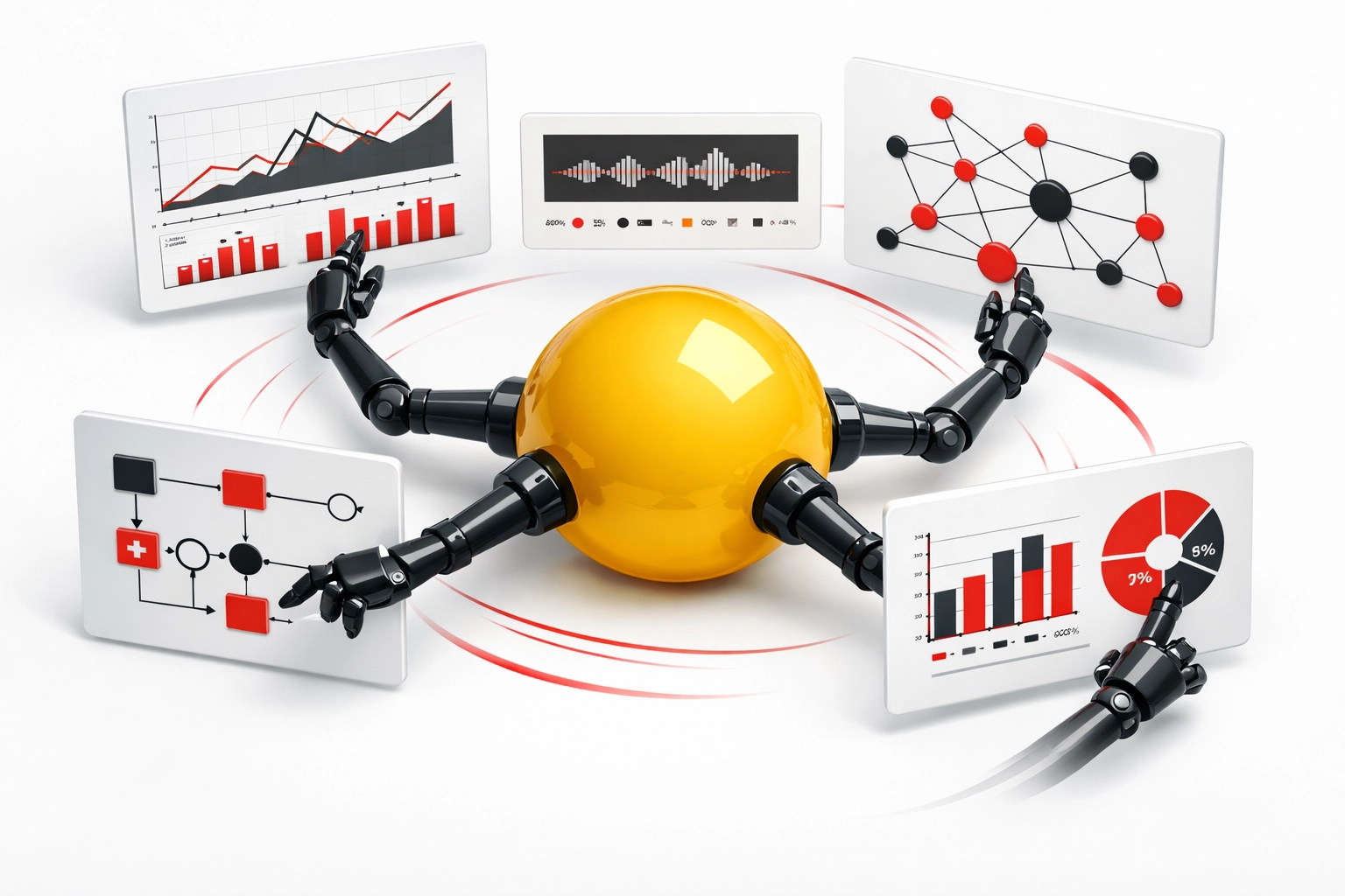 Agentic AI vs Traditional AI: Which Is Better For Your Business in 2026? 2 Agentic AI system autonomously orchestrating workflows across multiple data sources and business systems