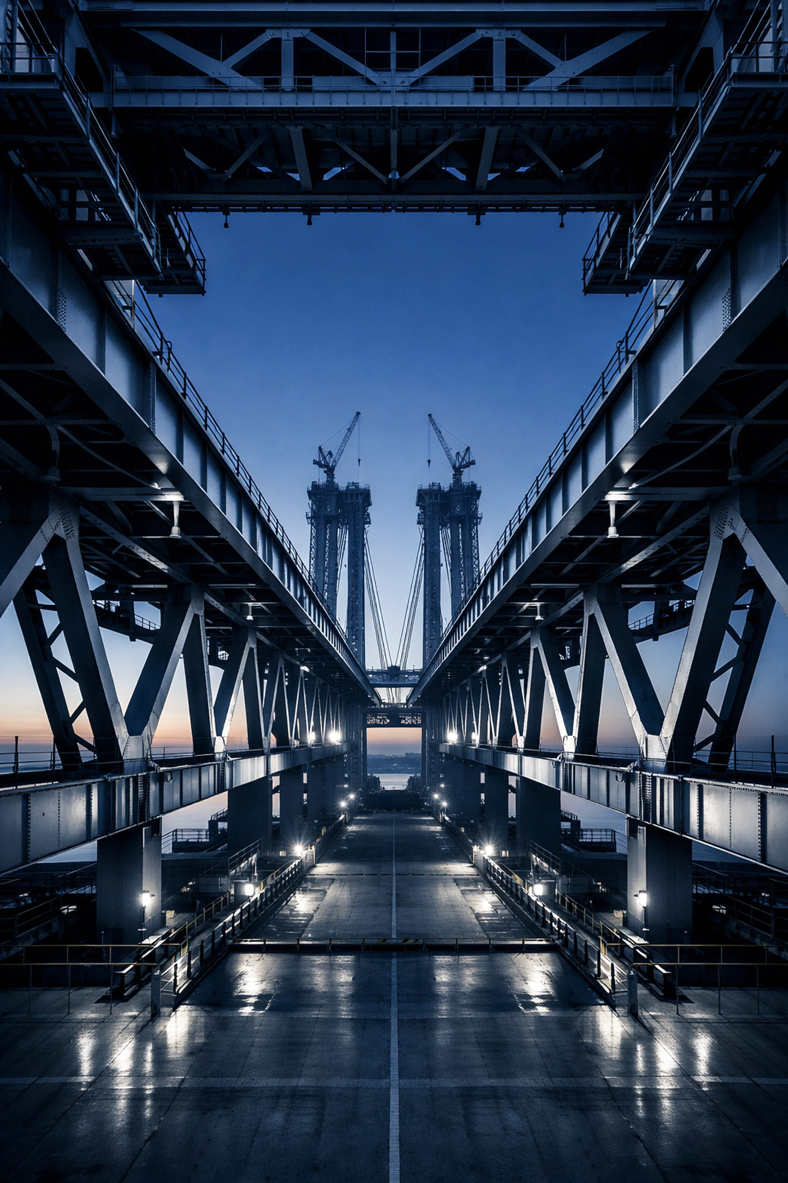 Massive steel infrastructure project supported by commercial bridge loan capital structure.