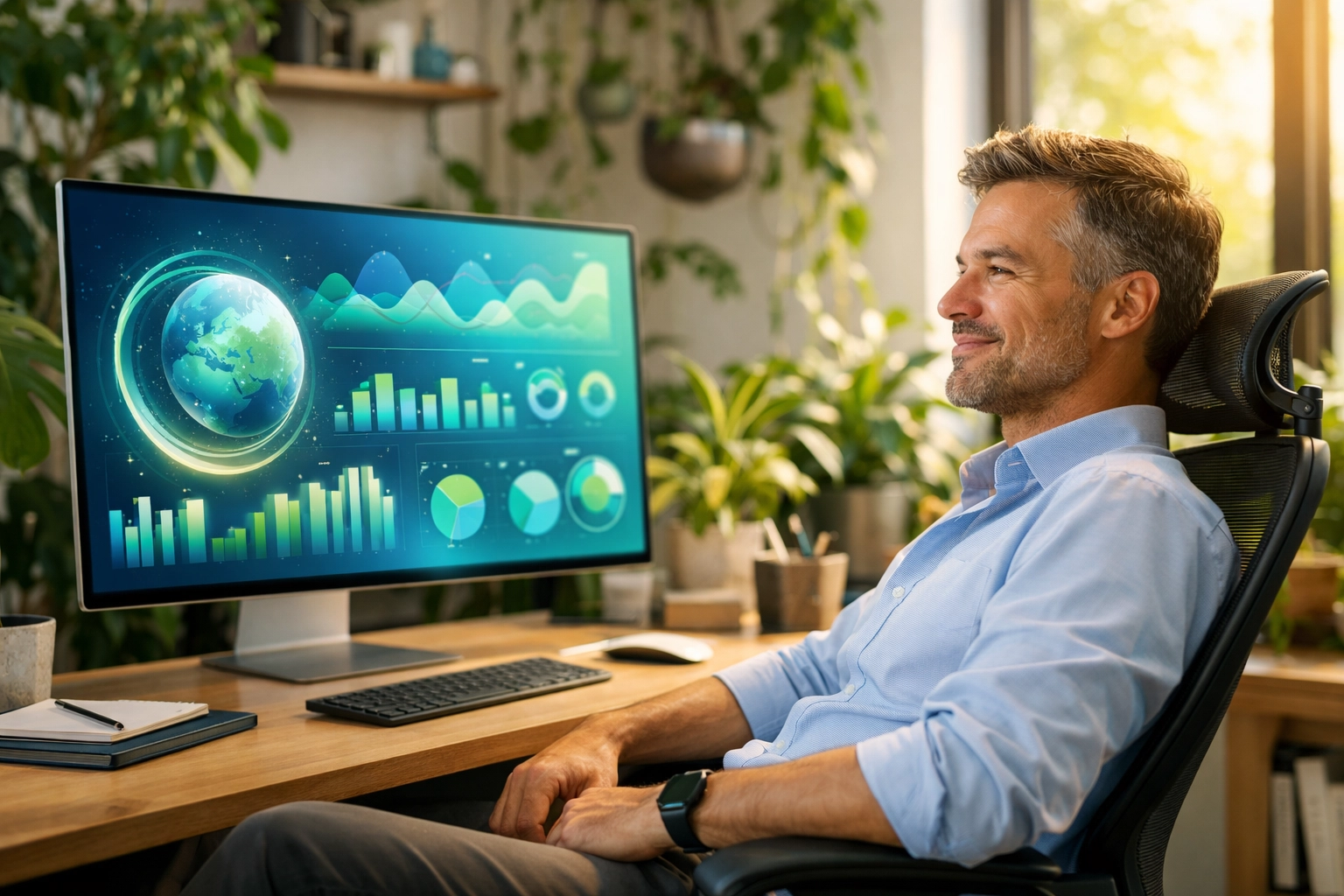 Professional viewing a ServiceNow ITAM dashboard to reduce licensing costs and improve ROI.