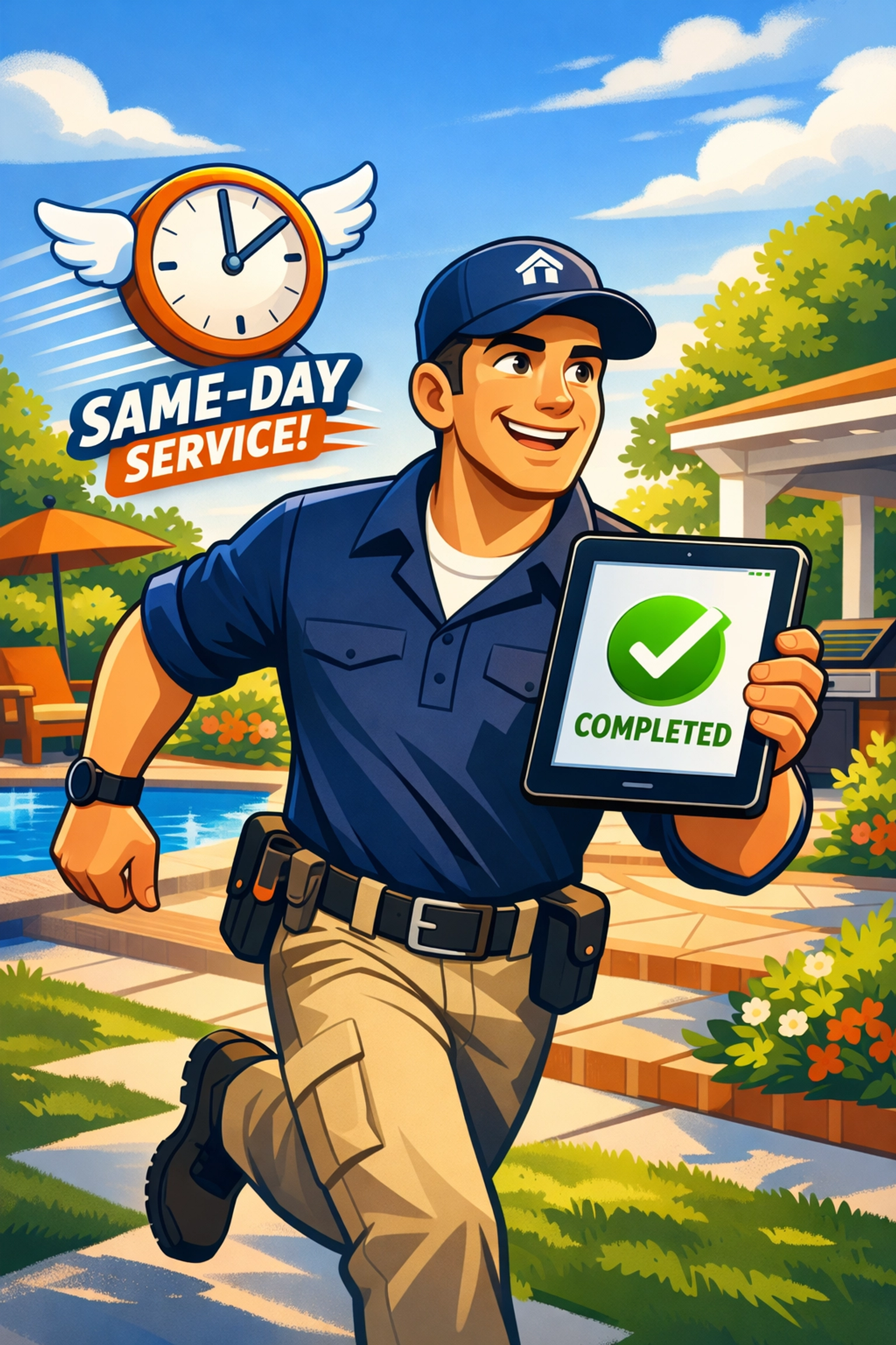 Professional providing a fast, same-day pool safety inspection Gold Coast with instant digital certification.