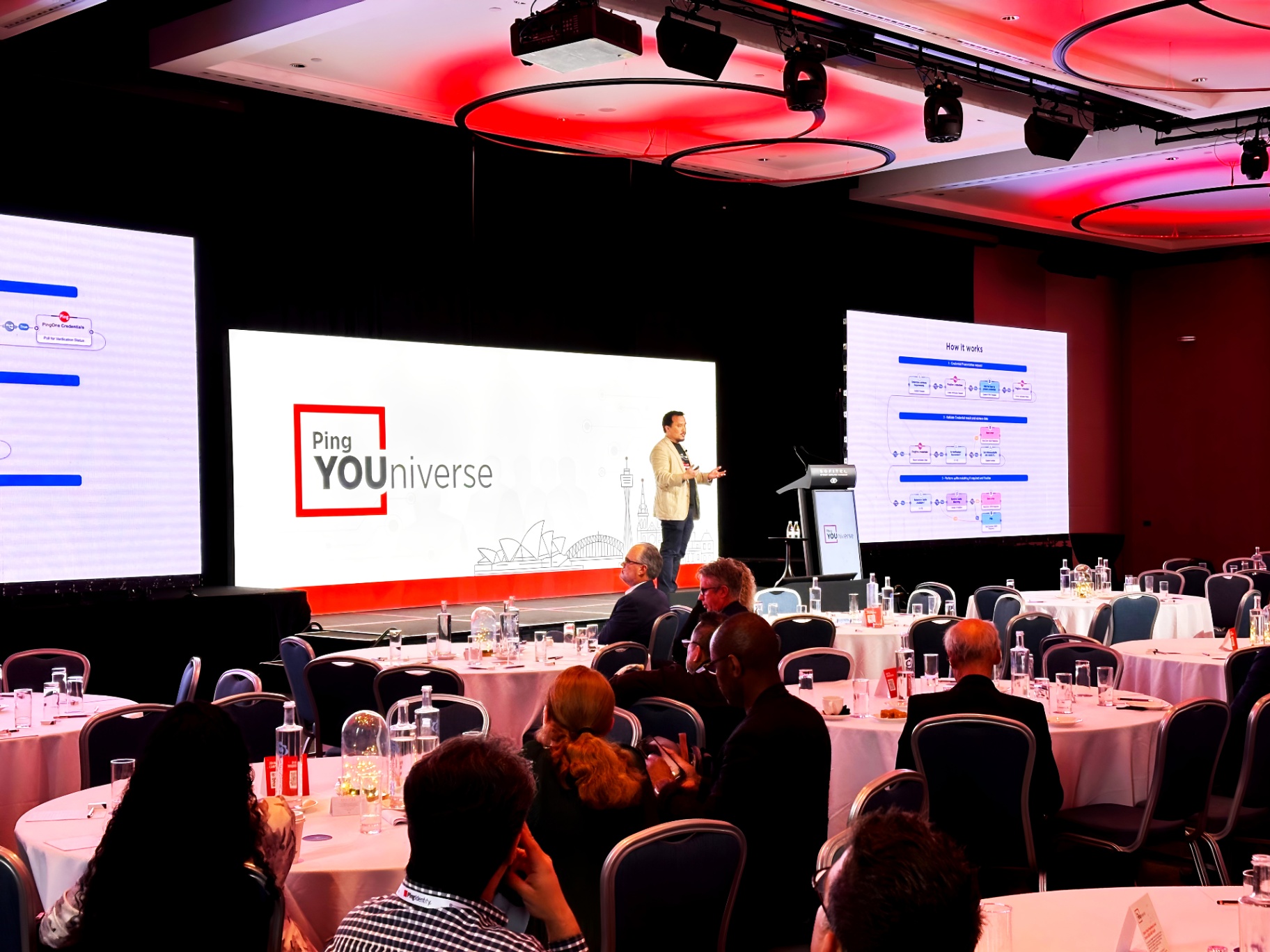 Corporate conference setup