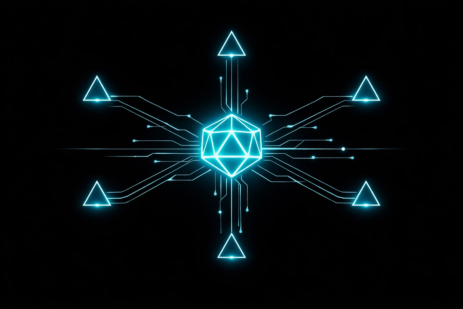 Neon line art illustrating an OpenClaw local agent runtime connecting to various enterprise communication nodes.