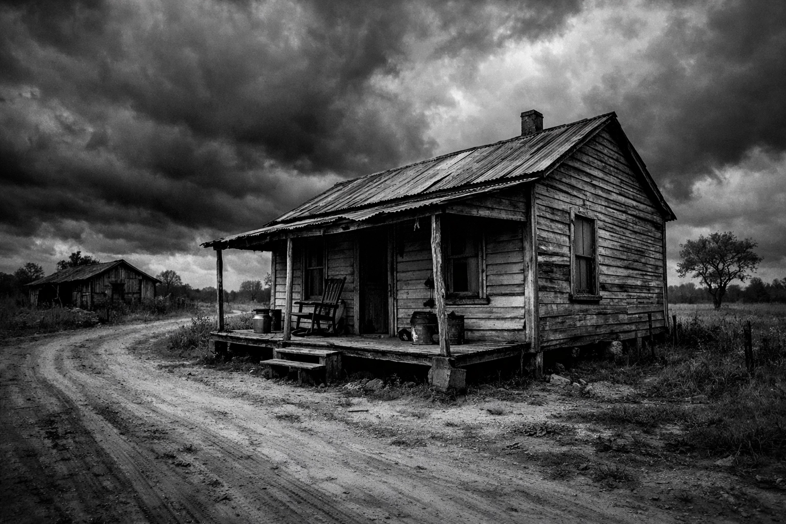 1930s Tupelo-area shotgun house in Mississippi, reflecting Elvis Presley’s early hardship in 1938