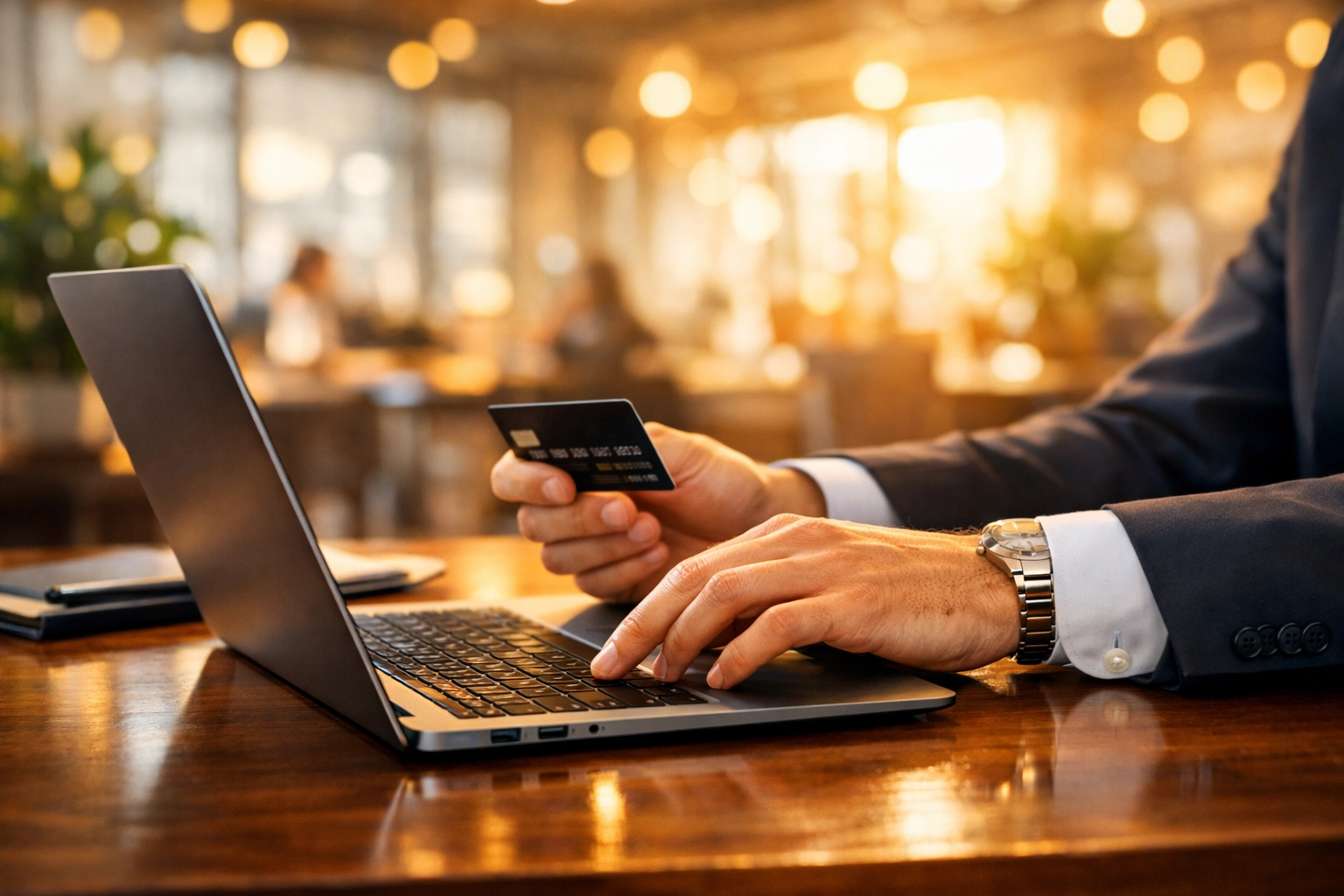 Business owner using a laptop to apply for streamlined SBA loan qualifications and fast funding.