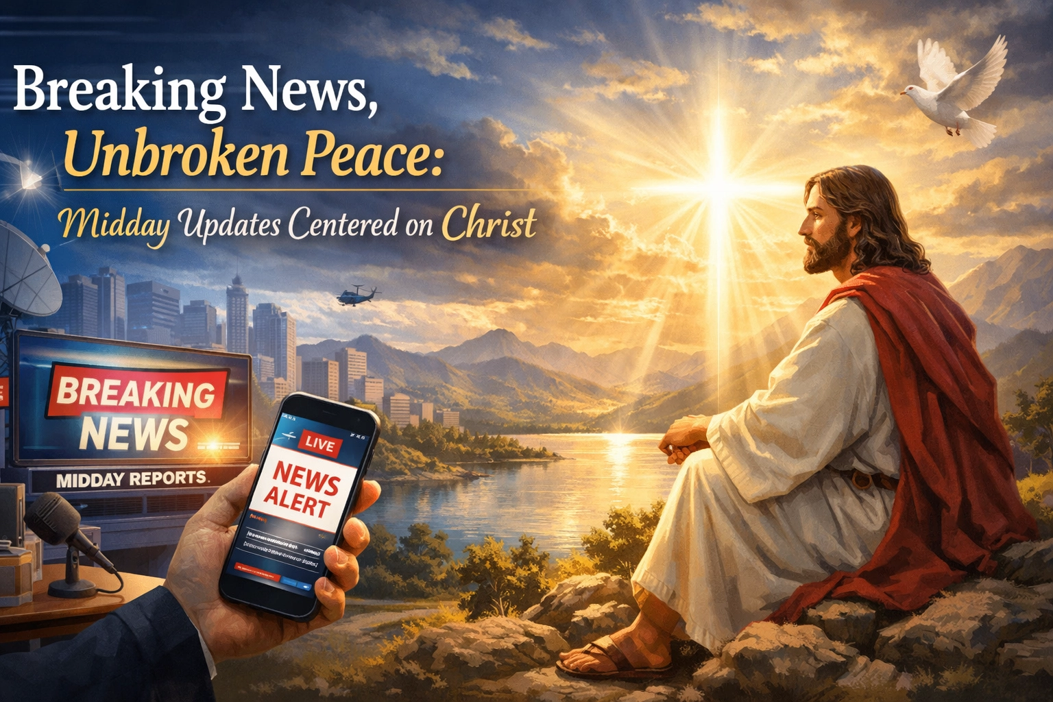 [HERO] Breaking News, Unbroken Peace: Midday Updates Centered on Christ