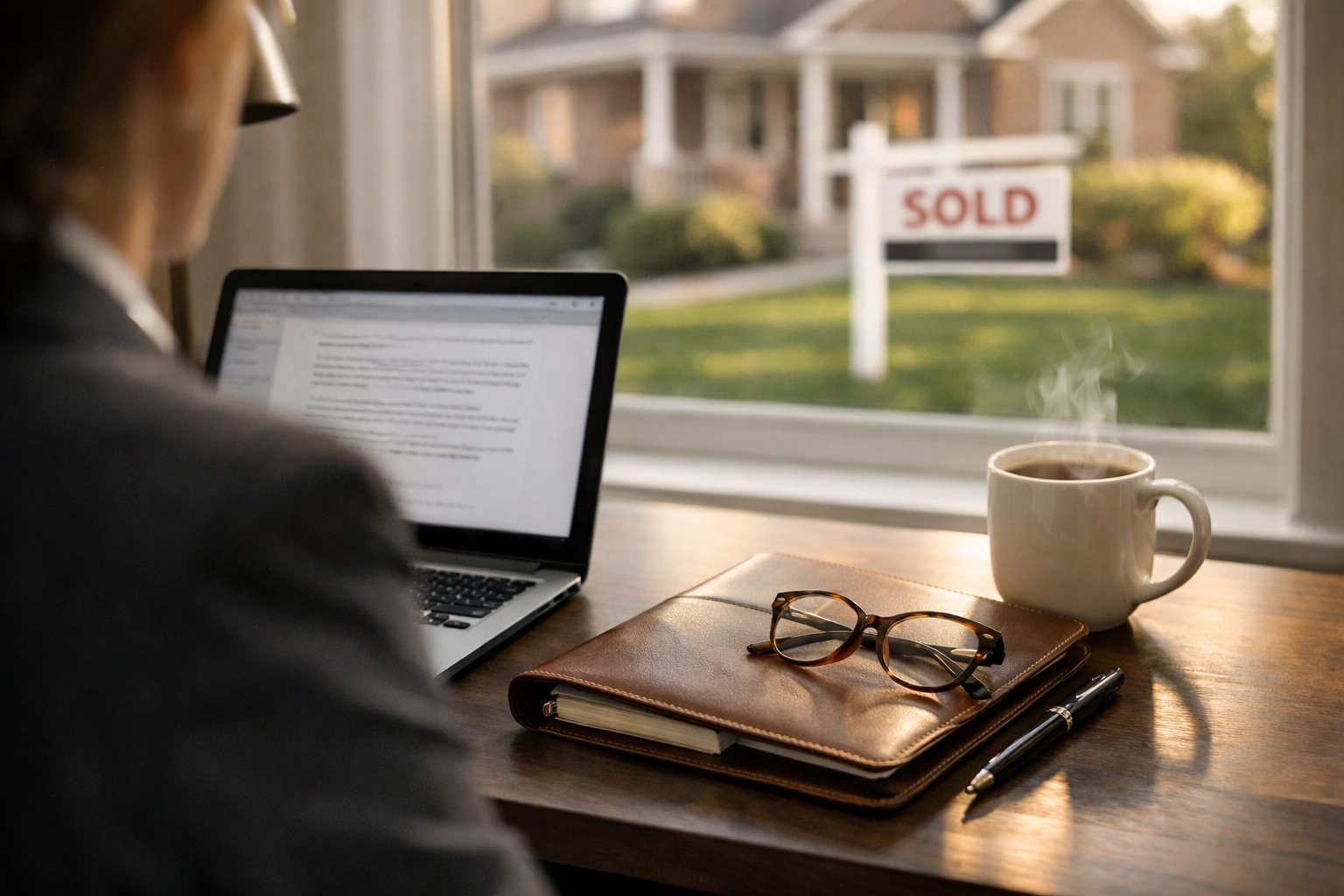 Professional office setup showing the work a mortgage broker and Realtor do to get a home sold in Tennessee.