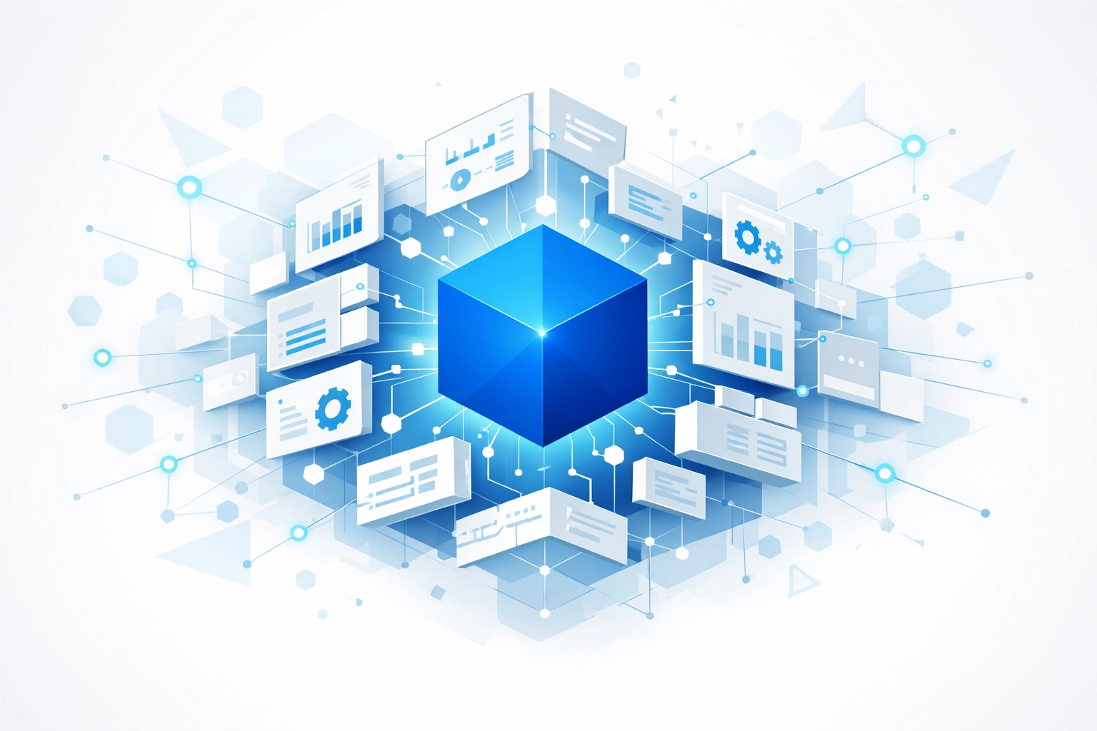 Scalable modular engine symbolizing a future-proof website architecture