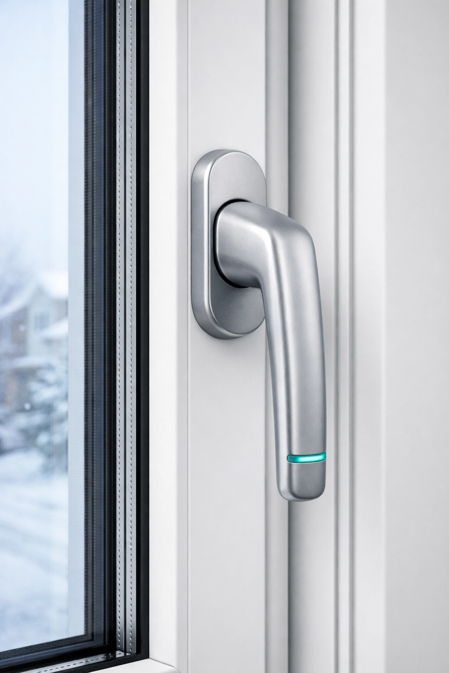 High-performance European triple-pane window with airtight seals for energy efficiency in Saskatoon.