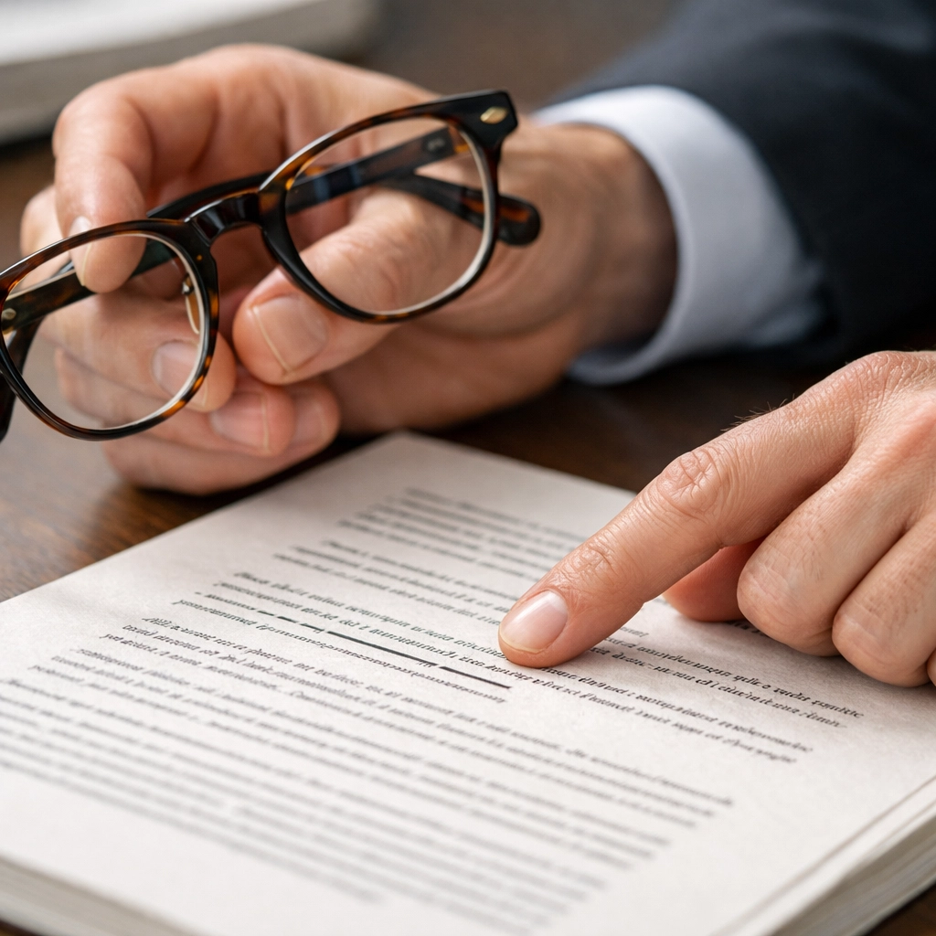 Professional hands reviewing documents, showcasing the expertise of a notary public in Philadelphia PA.