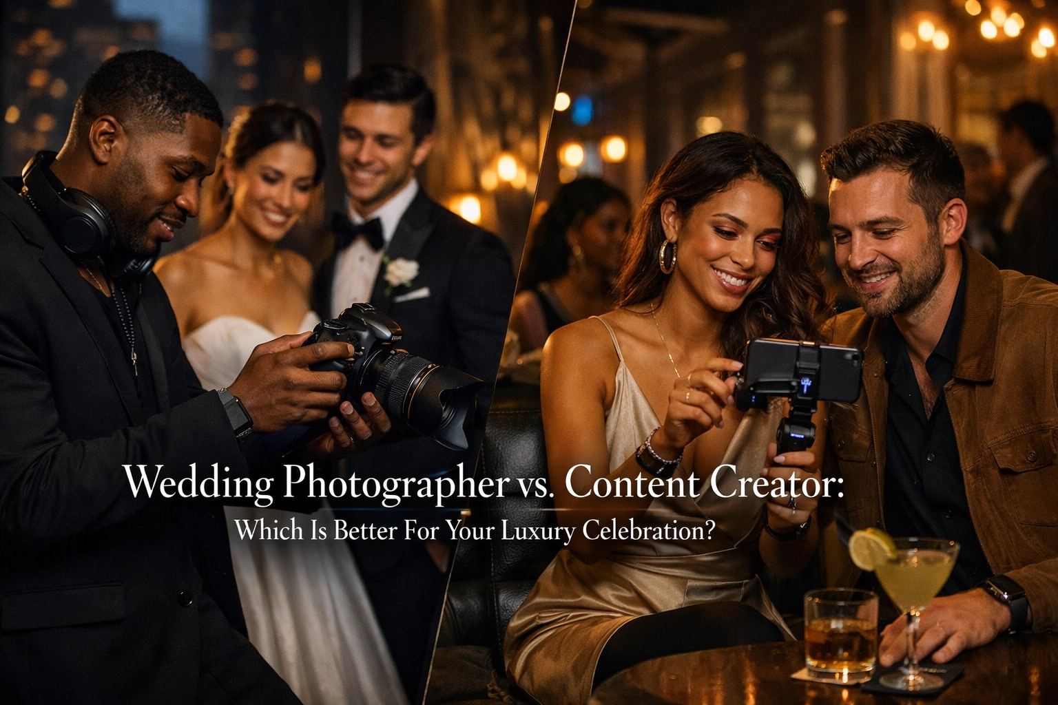 [HERO] Wedding Photographer vs. Content Creator: Which Is Better For Your Luxury Celebration?