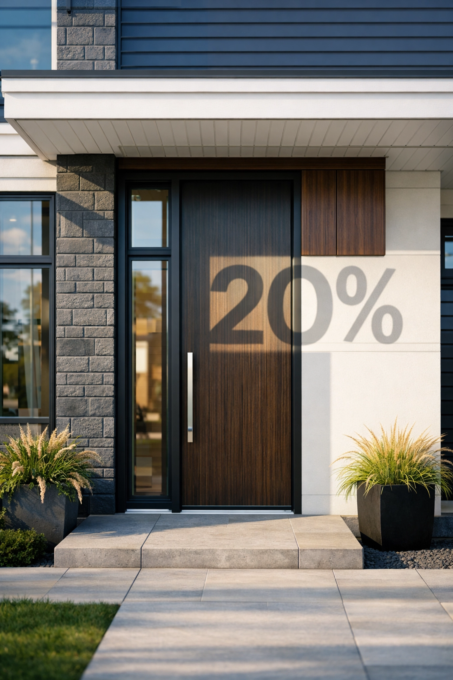 Modern Ontario residential home representing the 20% down payment threshold for buyers