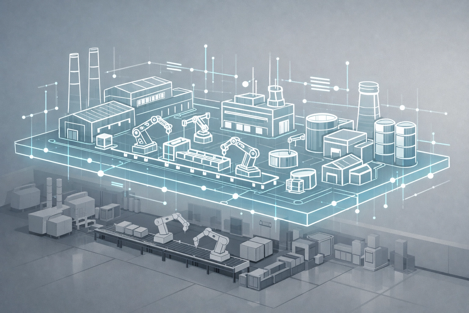 Digital twin technology visualizing industrial facility for net zero strategy optimization