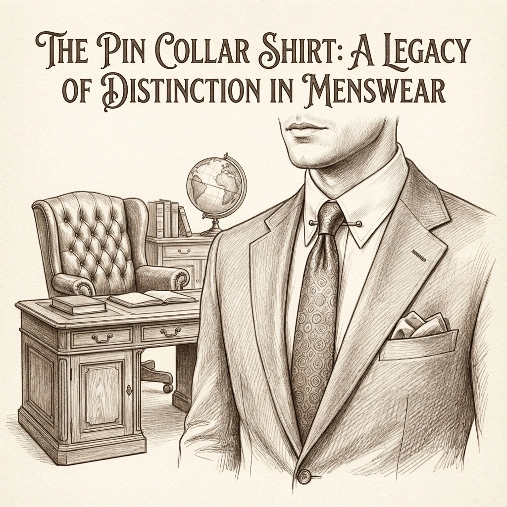 The Pin Collar Shirt: A Legacy of Distinction in Menswear